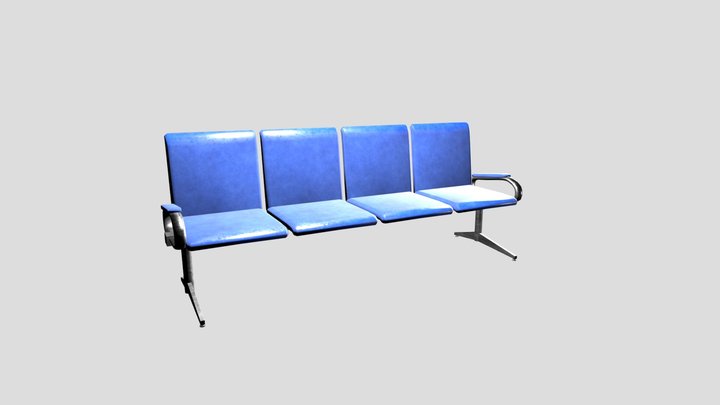 Airport Seats 3D Model