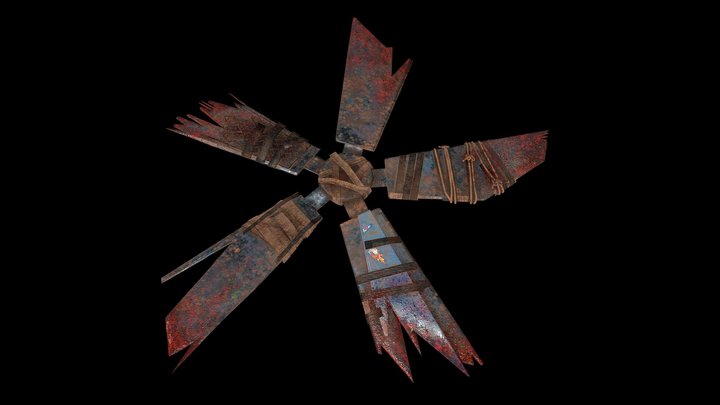 Spiral - Makeshift Fuma Shuriken 3D Model