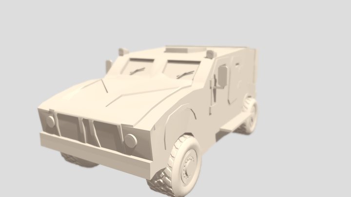 Oshkosh-M-ATV-Mrap 3D Model