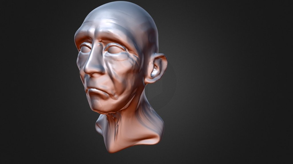 Old sad man - 3D model by katjagricishina [abf41e7] - Sketchfab