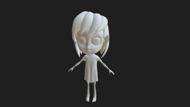 Lit Girl V 600 3D Model