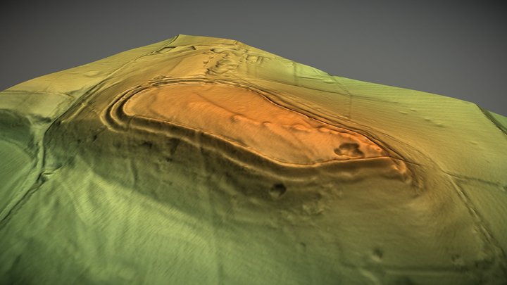 Small Down Camp, Somerset (UK) – Kostenloses 3D-Modell STL