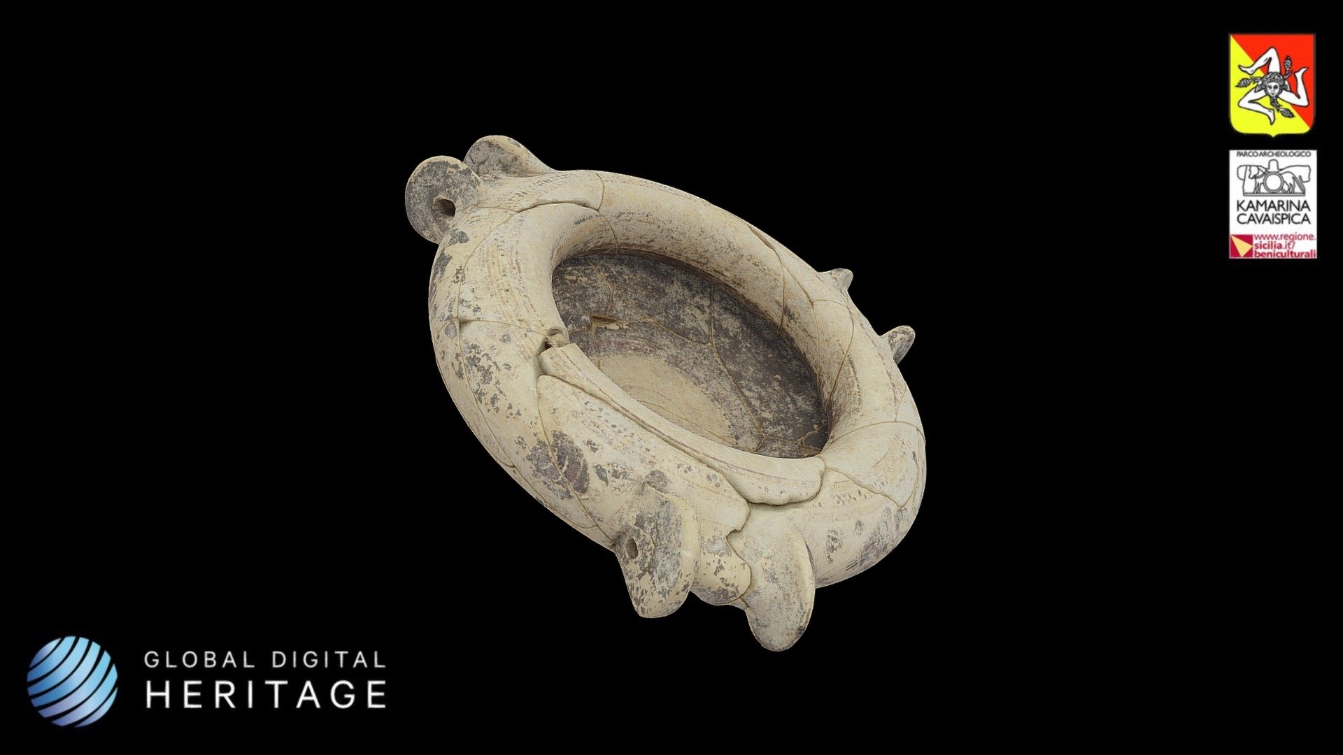Corinthian Cothon, Camarina, Ragusa, Sicily - Download Free 3D model by ...