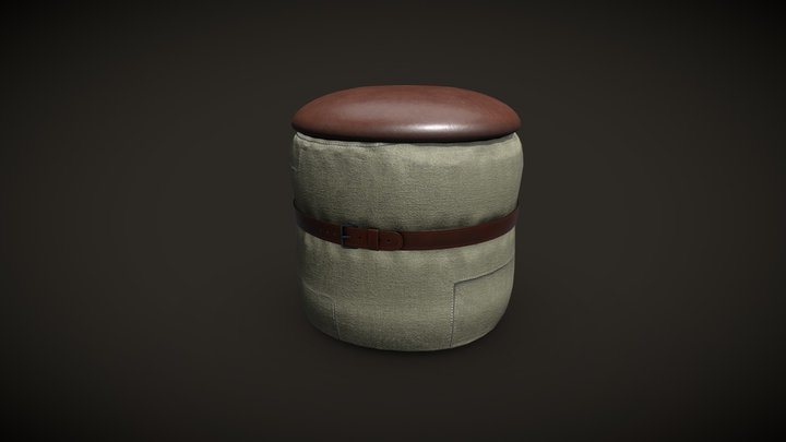 Army Stool 3D Model