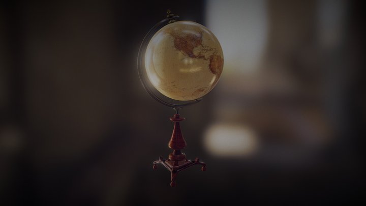 Earth Globe 3D Model