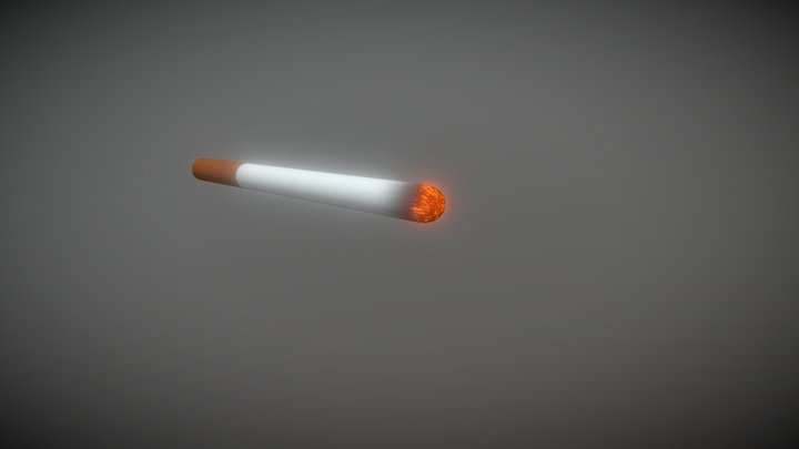 Simple cigarette 3D Model