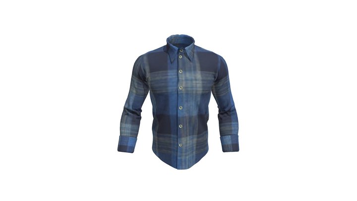 Button Down Shirt for Grading 3D Model