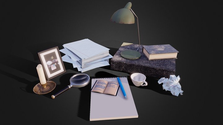 Office Supplies 3D Model
