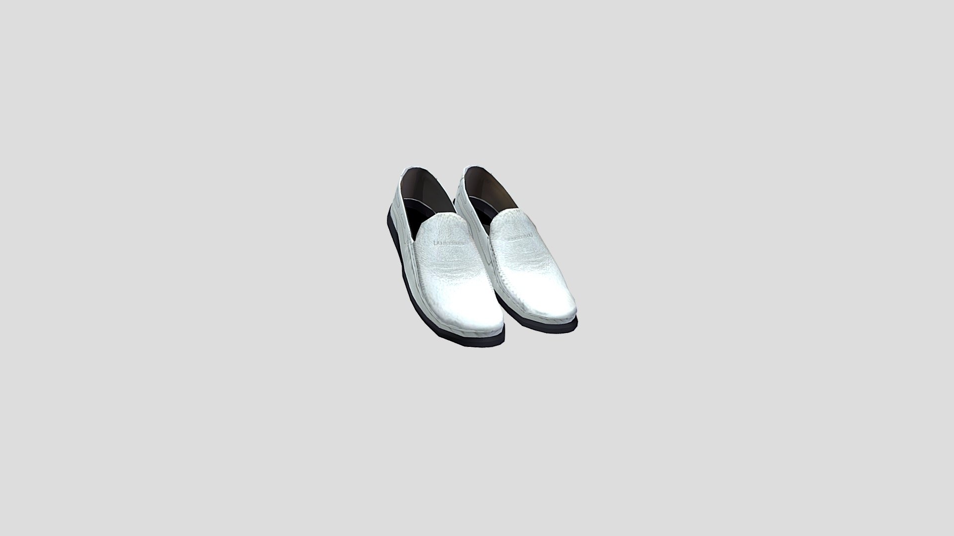 Shoes Leather White (A6-4)