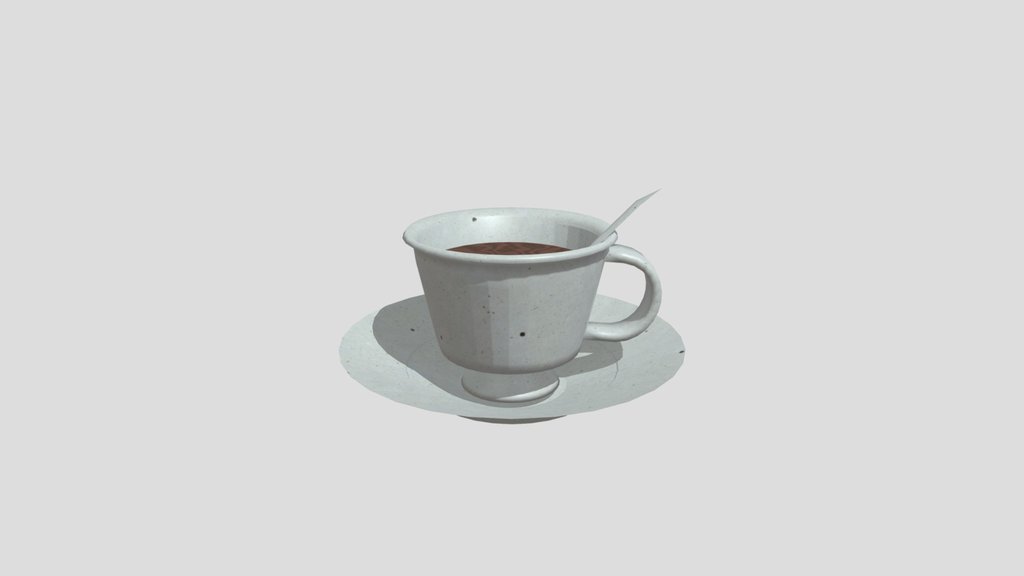 Textured Cup and Saucer