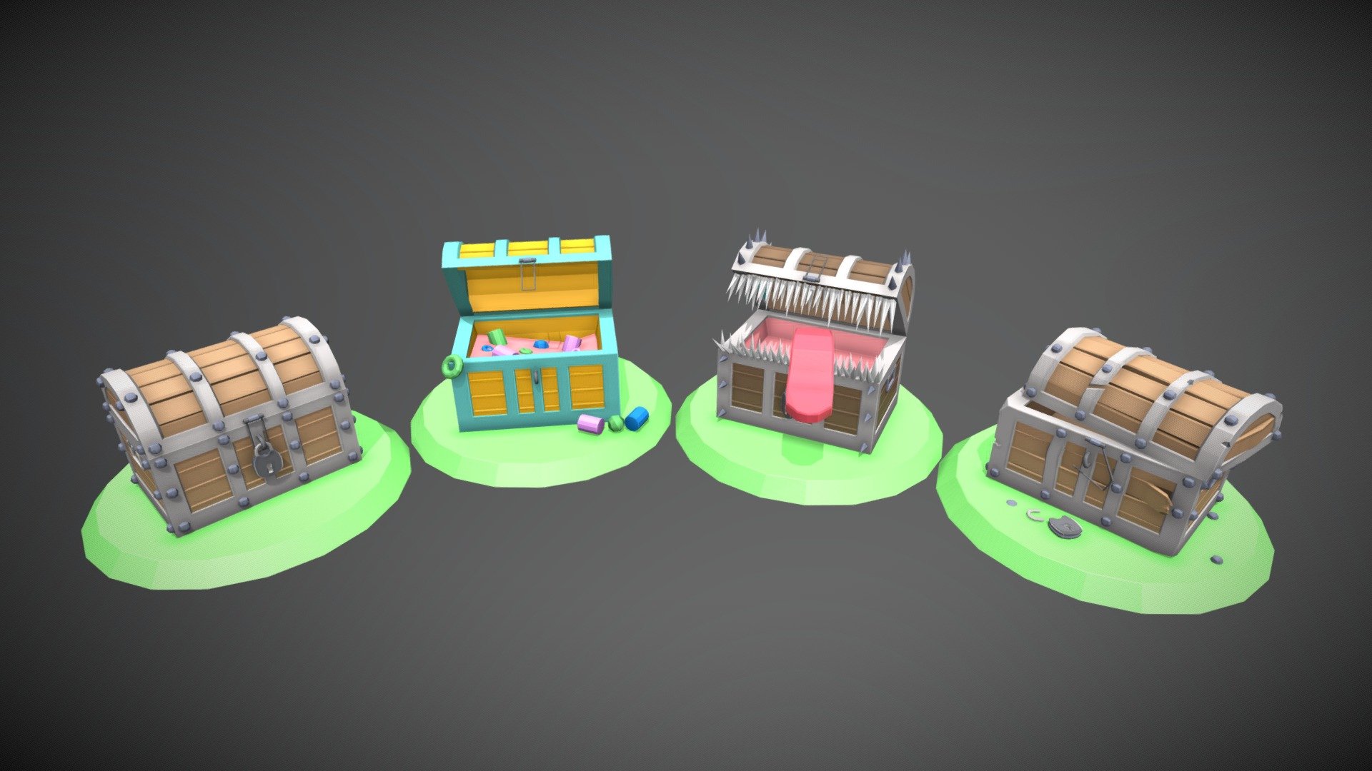 4 Versions of chests