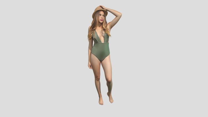 Olive Beach Pose – Modello 3D gratuito STL