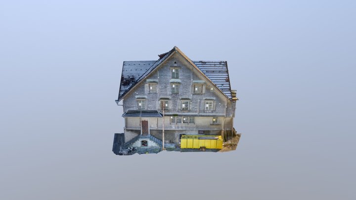 Fassadenaufnahme Ganterschwil MFH mit DJI Mavic 3D Model