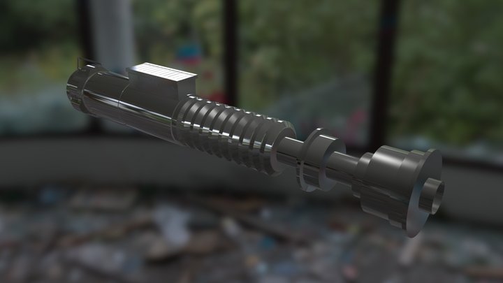 Lukes Lightsaber Little More Complete 3D Model