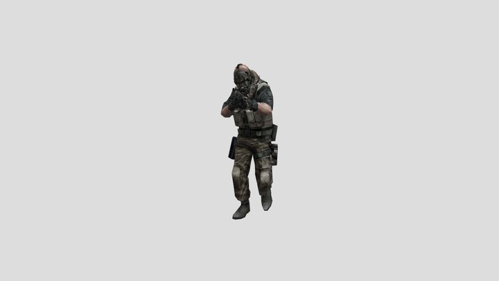 soldier texture error 3D Model