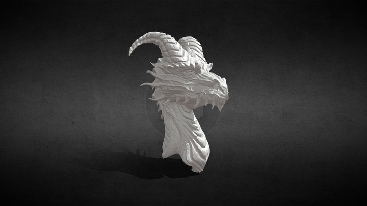 Dragon Bust 3D Model