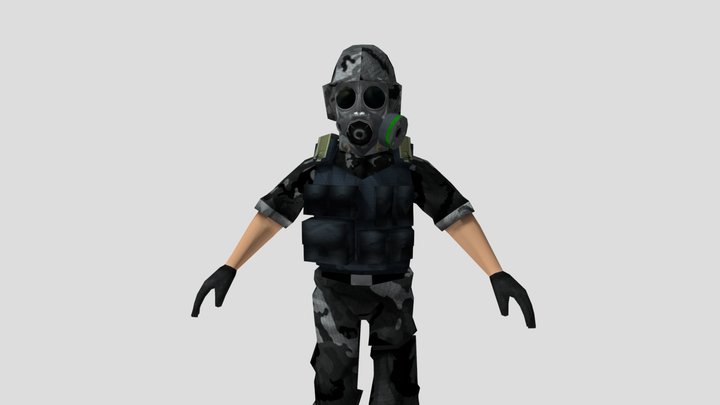 SAS inspired soldier design 3D Model