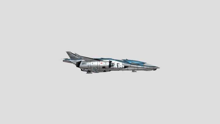 Sci-fi Space Jet 3D Model