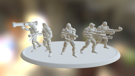 Stealth Trooper Display 3D Model