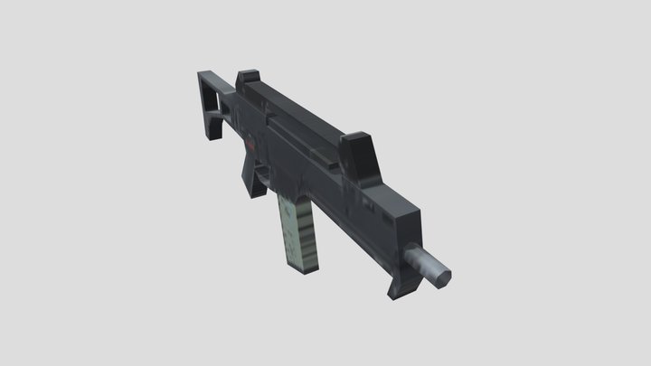 H&K G36C (Low poly PS1) 3D Model