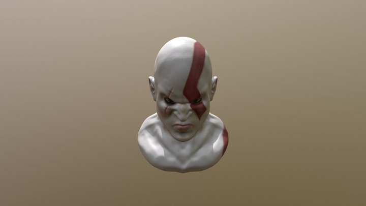 Busto Kratos 3D Model
