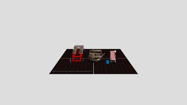 DAE 5 Finished props - By the ocean 3D Model