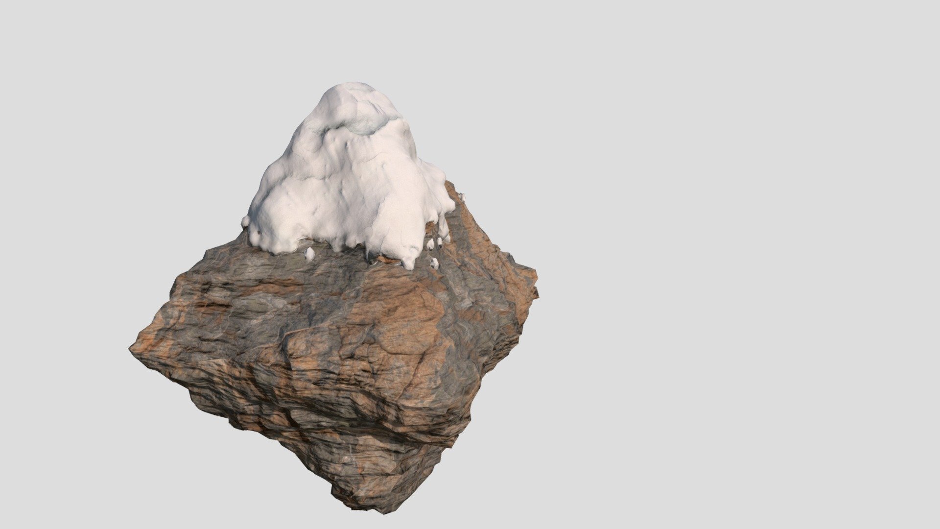 procedural snowy rock