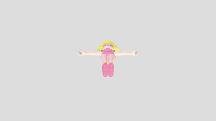 GameCube - Mario Superstar Baseball - Peach 3D Model