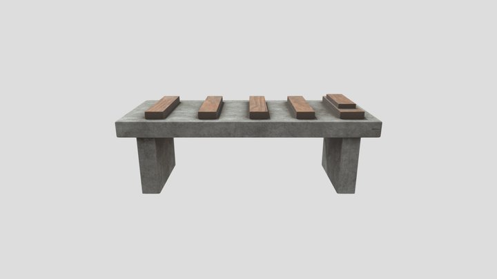 Egyptian Embalming Room: Wrapping Table 3D Model
