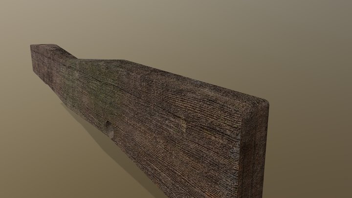Weathered Wooden Plank - Free 3D Model – Free 3D Model STL