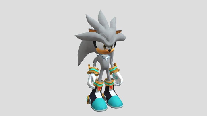 Silver The Hedgehog (SA2 Style) 3D Model