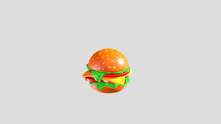 burger 3D Model