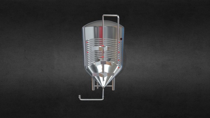 FermentadorCorteAnimadoCorreccion 3D Model