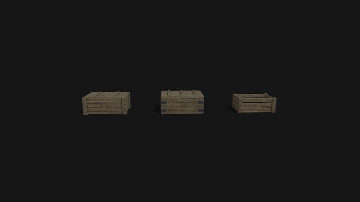 Medieval Series: Boxes 01 3D Model