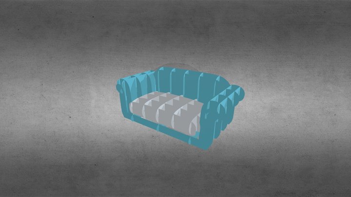 Sofa Pop Up Card 3D Model