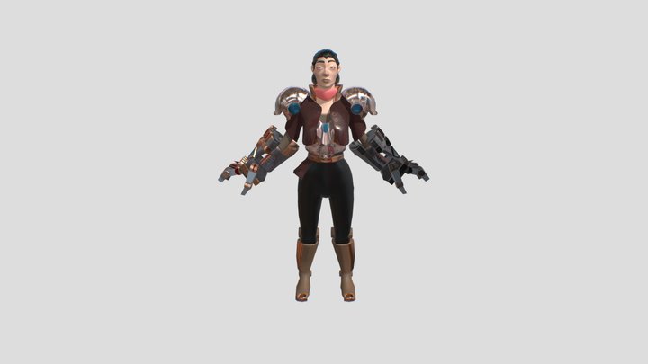 HUMAN_MODEL WITH PROP 3D Model
