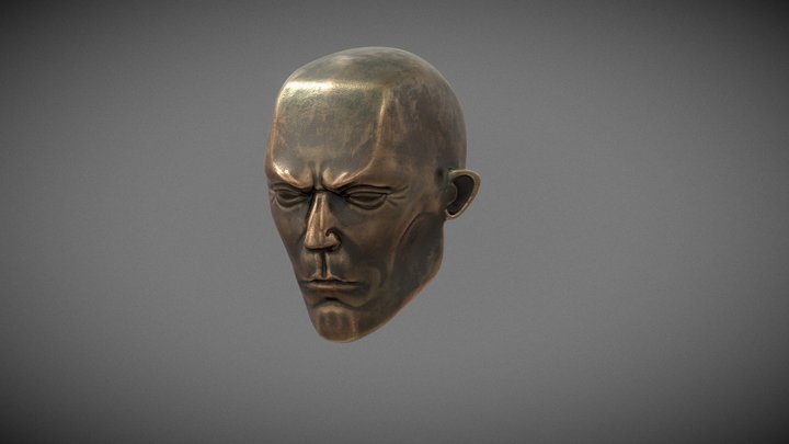 Metal Face 3D Model