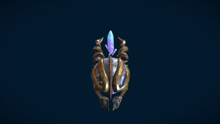 Crystal Helmet 3D Model