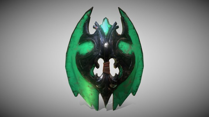 Revisited Skyrim Glass Shield 3D Model