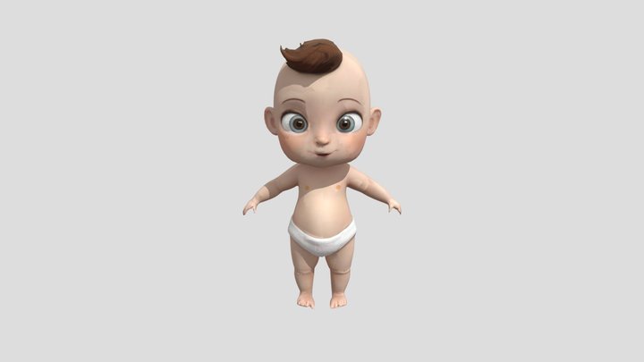 Little boy 3D Model