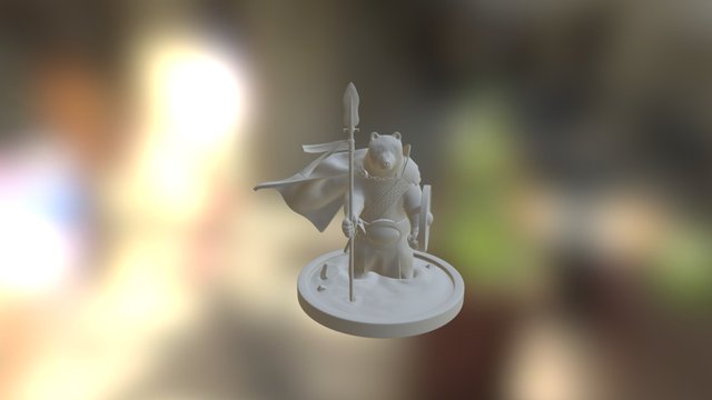 Grizzly Warrior 3D Model