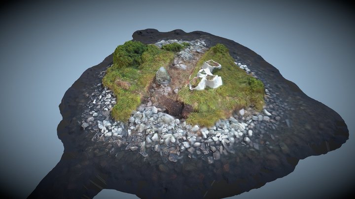 Loch Borghastail crannog 2017 3D Model