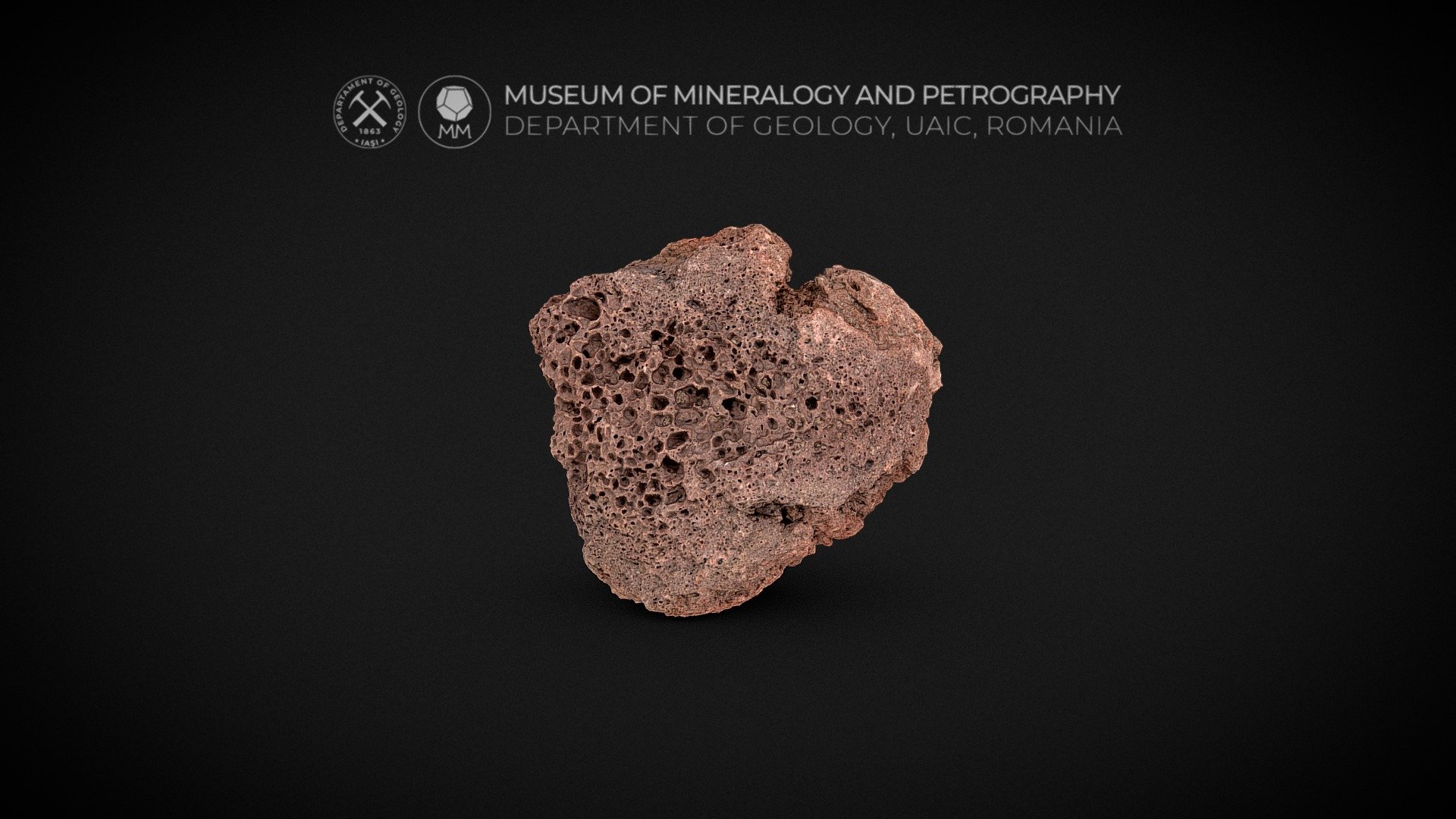 Vesicular basaltic Scoria (igneous rock) - 3D model by Museum of ...