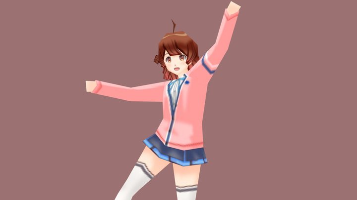 花海佑芽 3D Model
