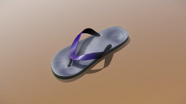 Summer Slipper Composition Isolated 3D Render 9335868 PNG