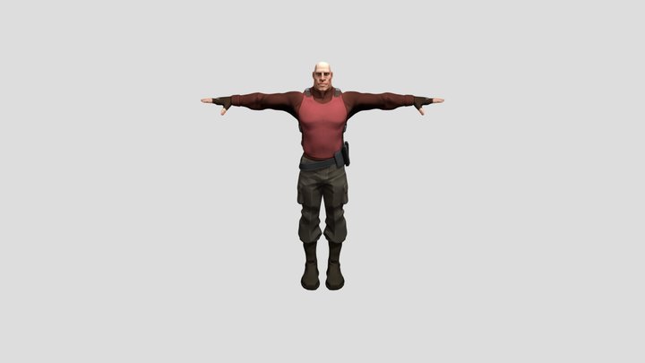 Generic Male (Skin 2) (T-pose) – Modello 3D gratuito STL