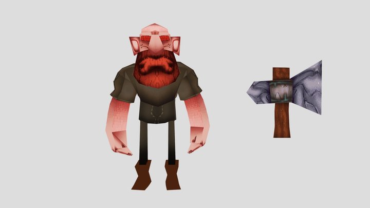 3D model Luca Paguro Disney VR / AR / low-poly