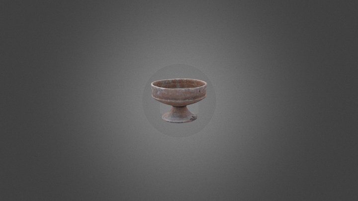 Cuenco etrusco esculpido digitalmente 3D Model