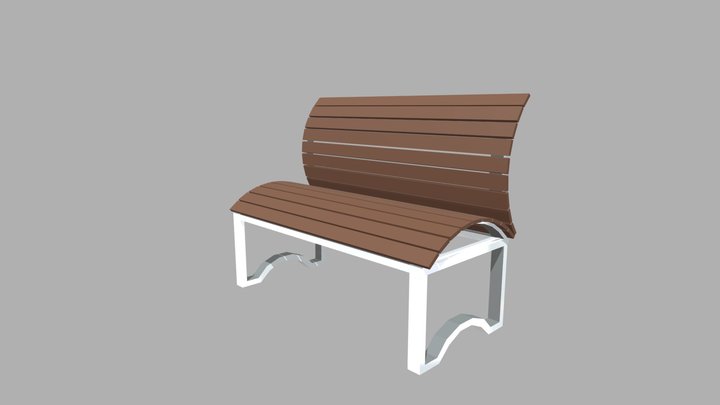 Modern bench 3D Model