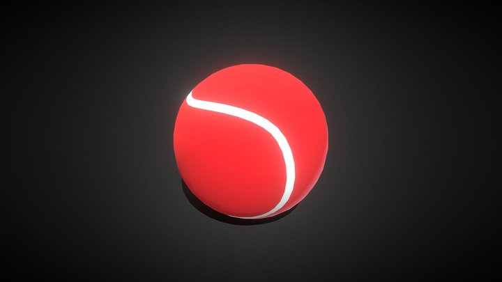 Red Tennis Ball – Modello 3D gratuito STL